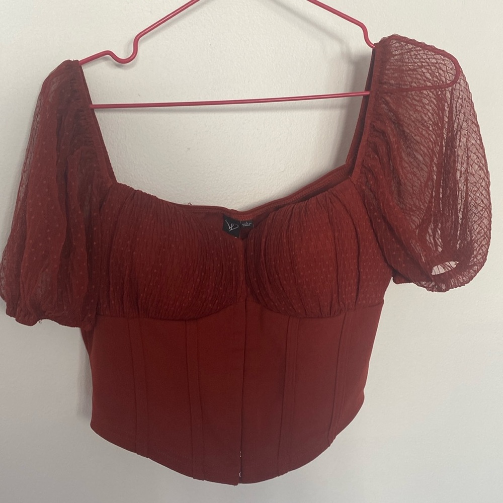 Corset blouse top